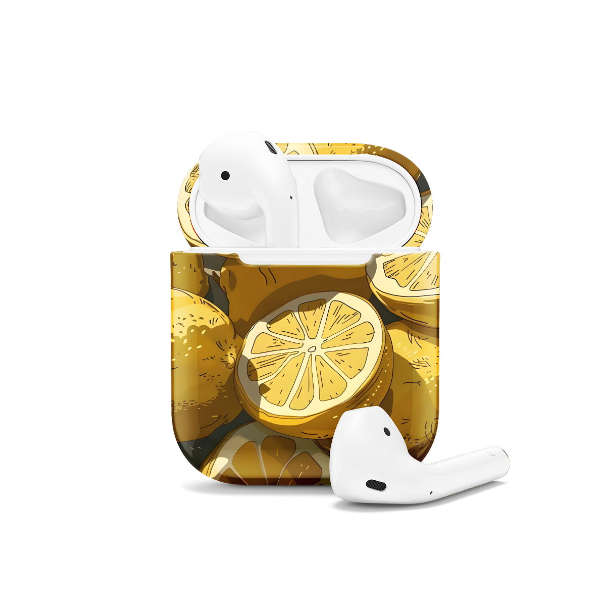 Aesthetic Summer Lemon AirPods Case AirPods Pro AirPods Pro 2 AirPods 3 AirPods 2 Glossy 2 - Image 1