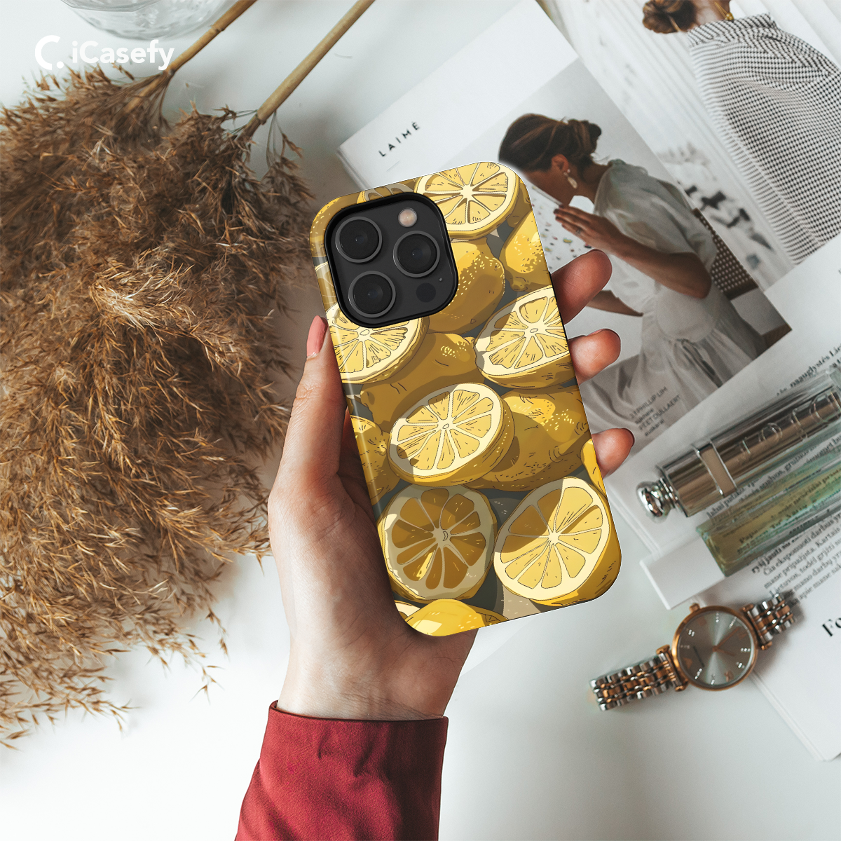 Aesthetic Summer Lemon Phone Case iPhone Samsung Cover Pixel 2 - Image 2