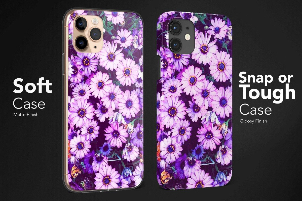 African Daisies Phone Case, Spring Osteospermum Flower Cover - Image 5