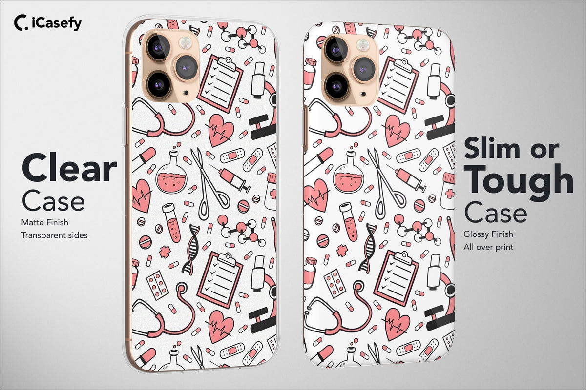 Anatomy Nurse Phone Case Aesthetic Hospital Doctor Heart Cover - Image 5