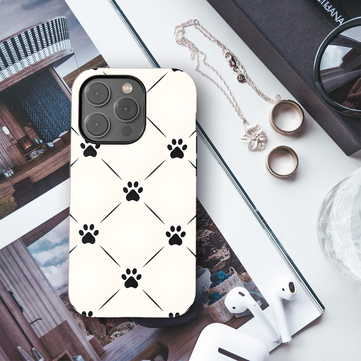 Animal Paw Footprint Phone Case iPhone Samsung Cover Pixel 3703 - Image 3