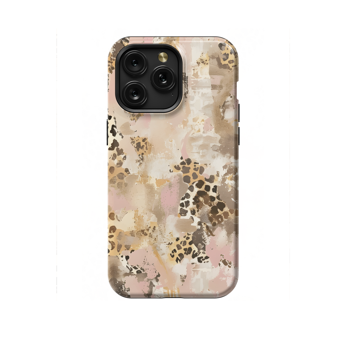 Animal Print Abstract Leopard, Tiger Watercolor Phone Case iPhone Samsung Cover Pixel 1299 - Image 1