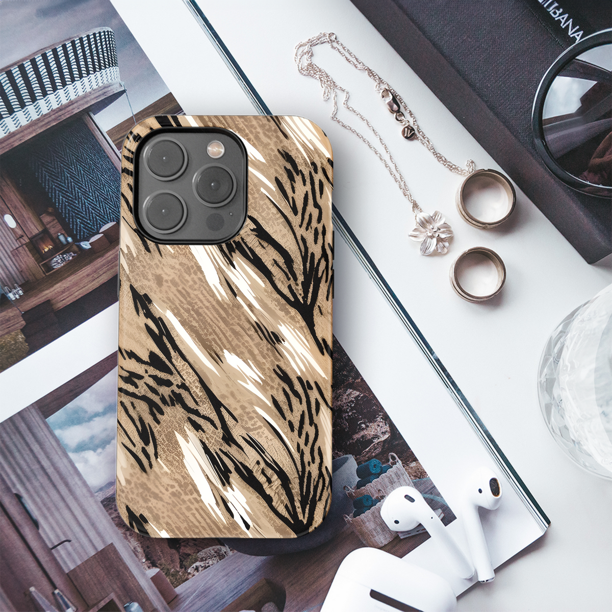 Animal Print Dress Phone Case iPhone Samsung Cover Pixel 3511 - Image 3