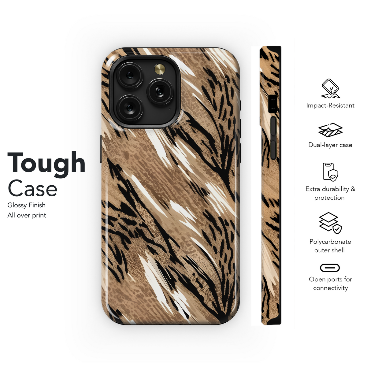 Animal Print Dress Phone Case iPhone Samsung Cover Pixel 3511 - Image 6