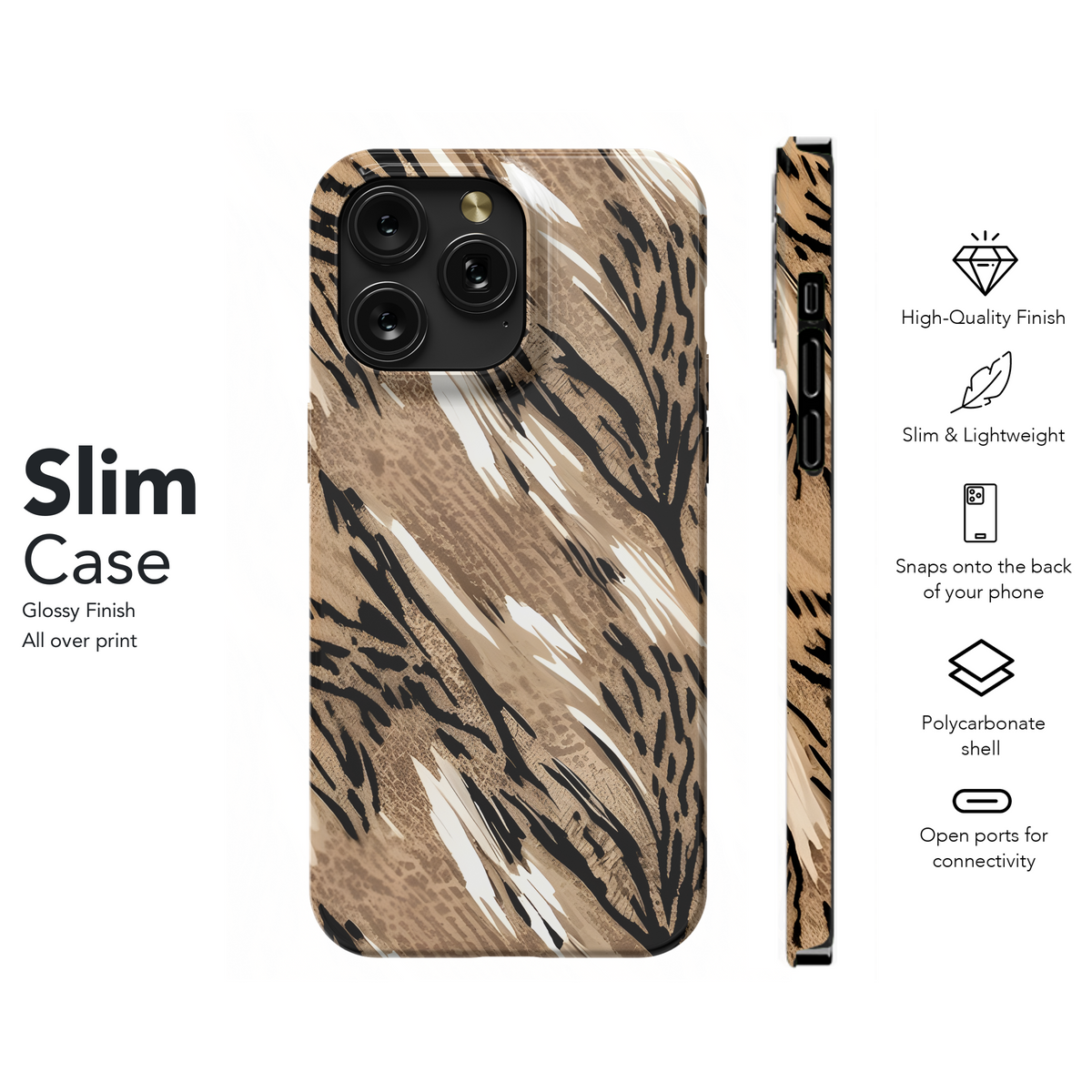 Animal Print Dress Phone Case iPhone Samsung Cover Pixel 3511 - Image 7