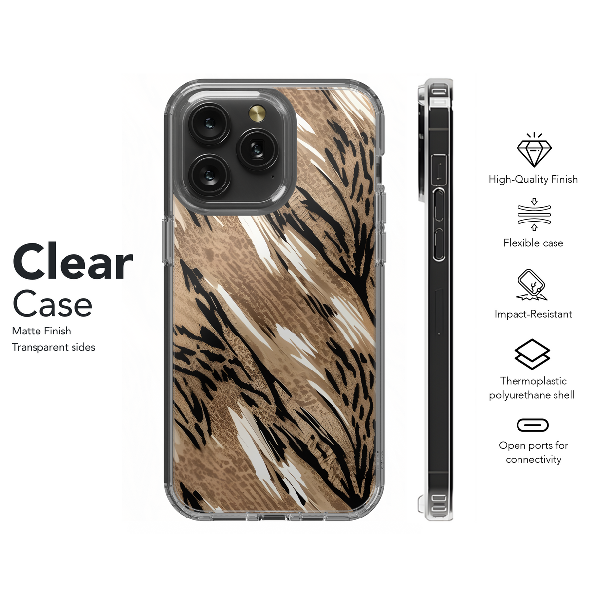 Animal Print Dress Phone Case iPhone Samsung Cover Pixel 3511 - Image 8