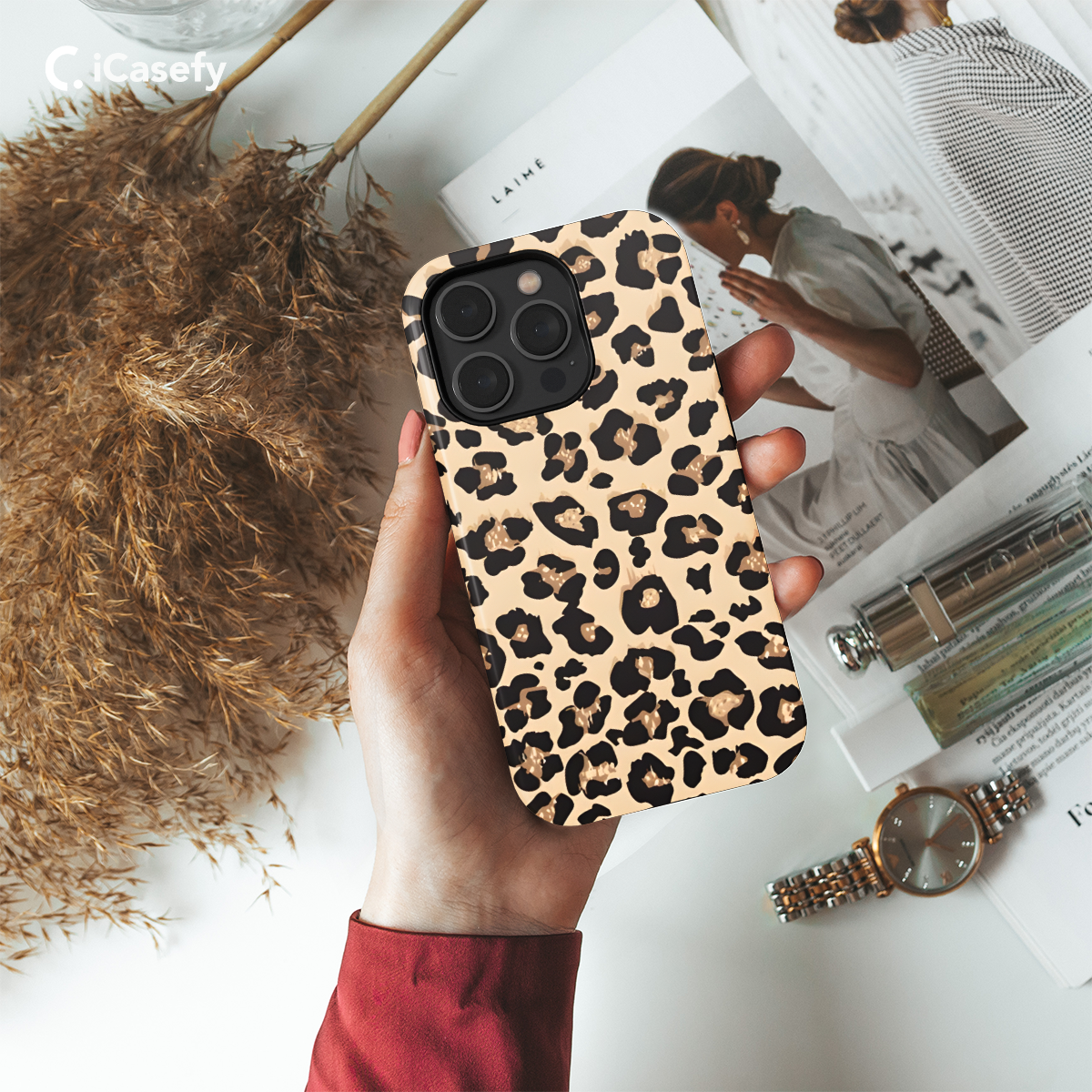 Animal Print Paisley Exotic Leopard Safari Wild Phone Case iPhone Samsung Cover Pixel 1298 - Image 2