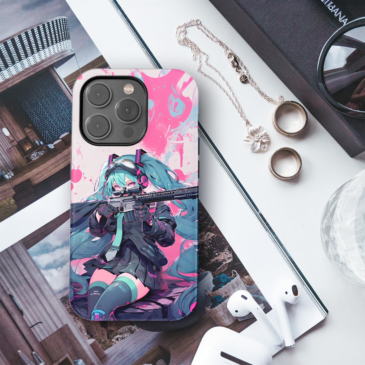 Anime Cyberpunk Rebecca Phone Case iPhone Samsung Cover Pixel 3715 - Image 3