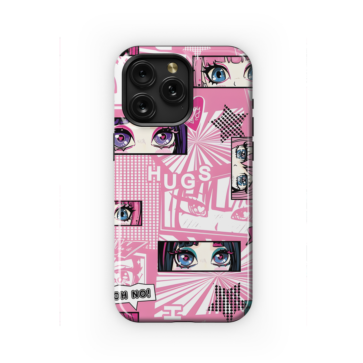 Anime Eyes Pattern for Girls Phone Case iPhone Samsung Cover Pixel 2217 - Image 1