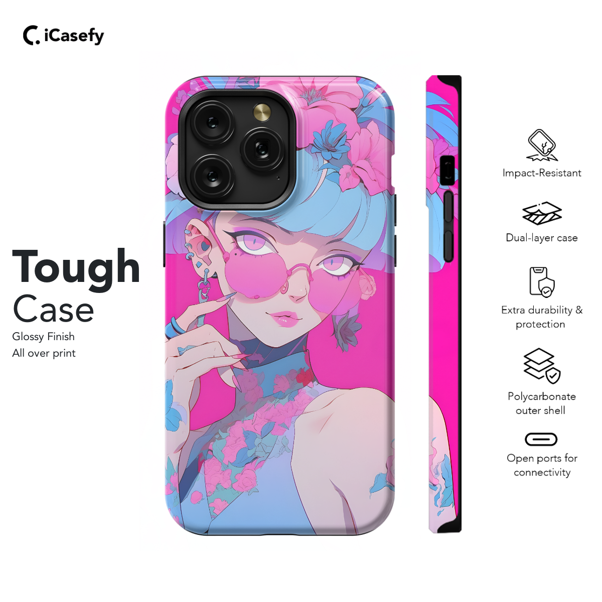 Anime Girl Cute Phone Case iPhone Samsung Cover Pixel 637 - Image 5