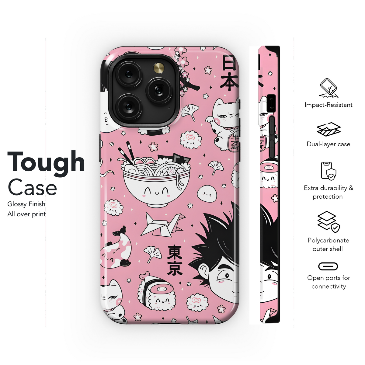 Anime Japan Style Seamless Phone Case iPhone Samsung Cover Pixel 2220 - Image 6