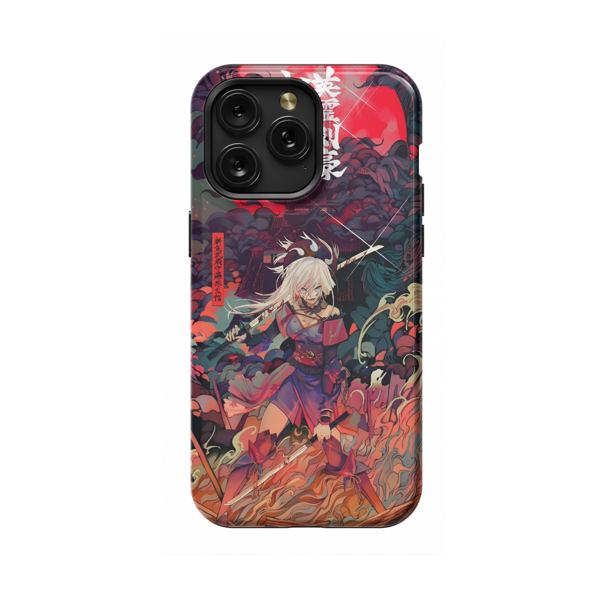 Anime Samurai Cyberpunk Art Phone Case iPhone Samsung Pixel & More 551 - Image 1