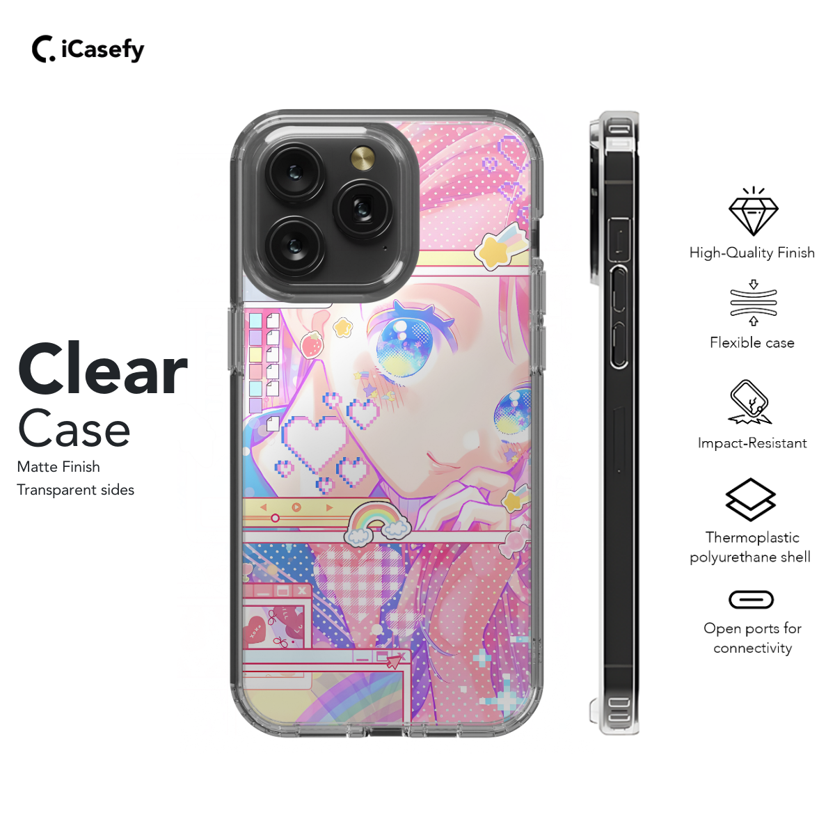 Anime Shoujo Aesthetic Manga Phone Case iPhone Samsung Pixel & More 480 - Image 7