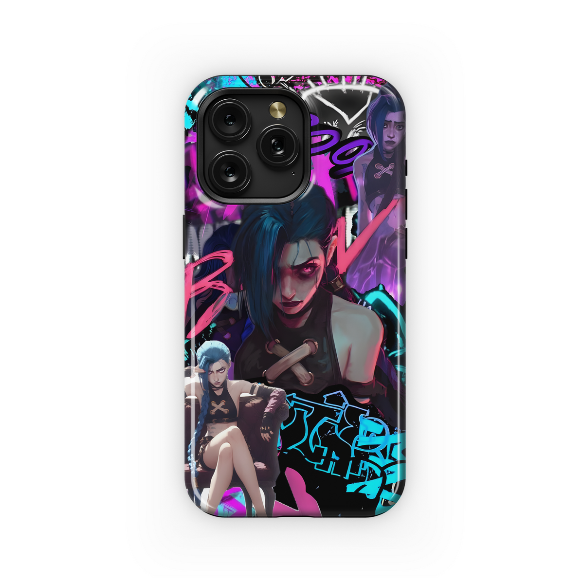 Arcane Cyberpunk Style Phone Case iPhone Samsung Cover Pixel 4053 - Image 1