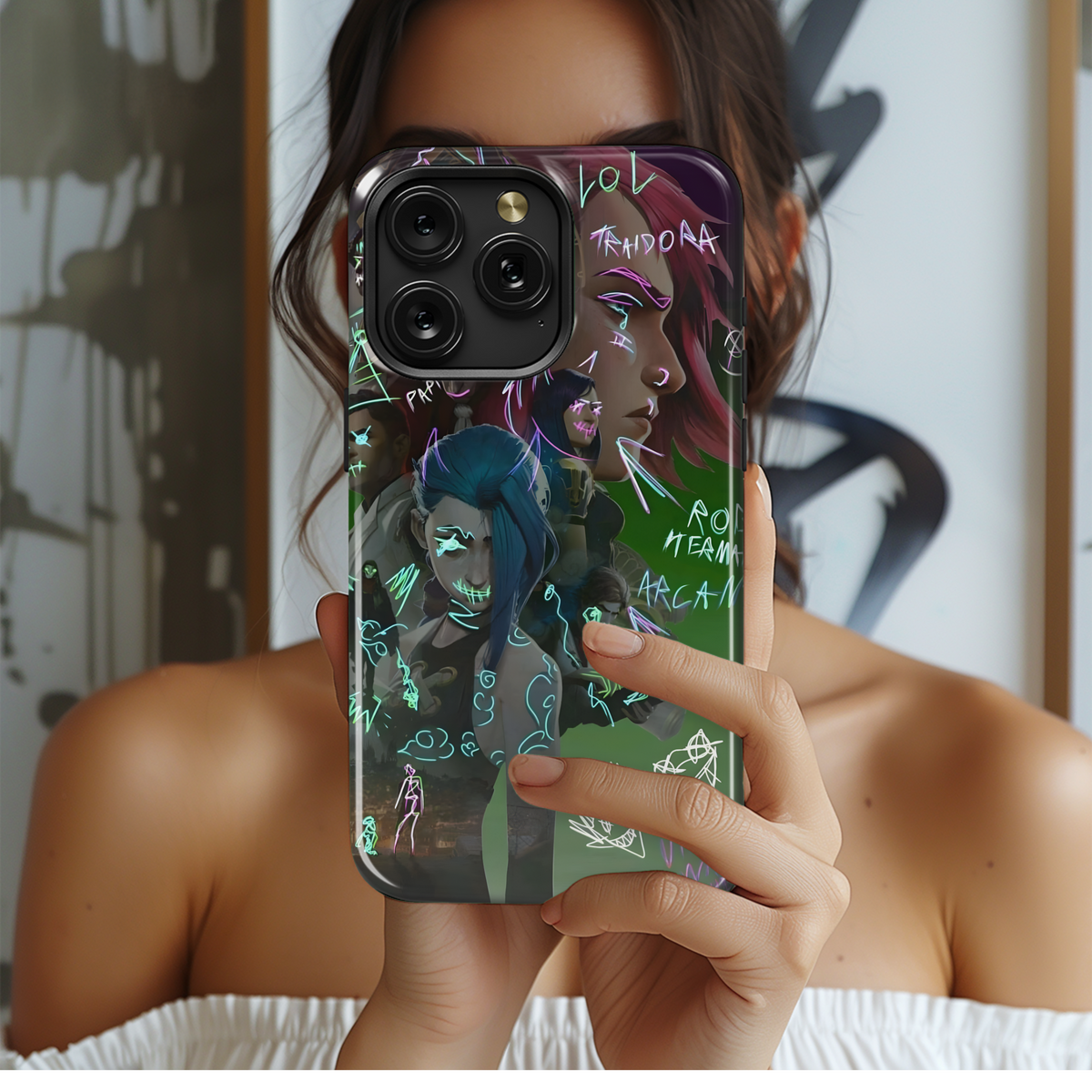 Arcane Graffiti Art
 Phone Case iPhone Samsung Cover Pixel 4060 - Image 2