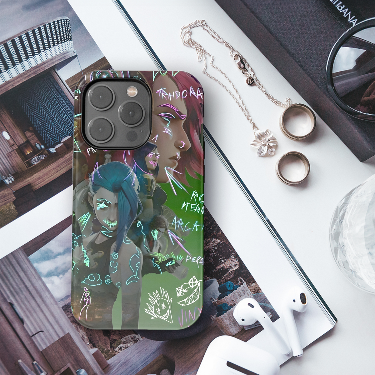 Arcane Graffiti Art
 Phone Case iPhone Samsung Cover Pixel 4060 - Image 3