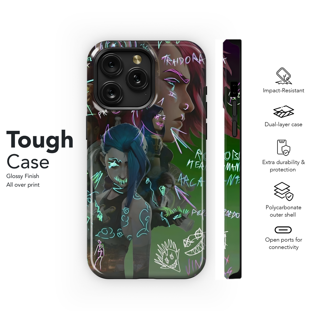 Arcane Graffiti Art
 Phone Case iPhone Samsung Cover Pixel 4060 - Image 6