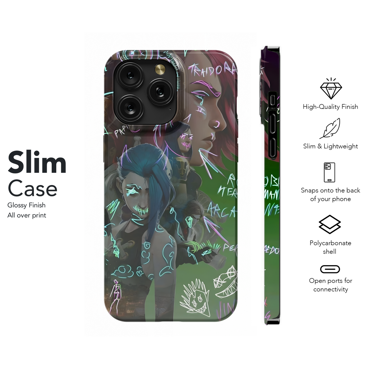 Arcane Graffiti Art
 Phone Case iPhone Samsung Cover Pixel 4060 - Image 7