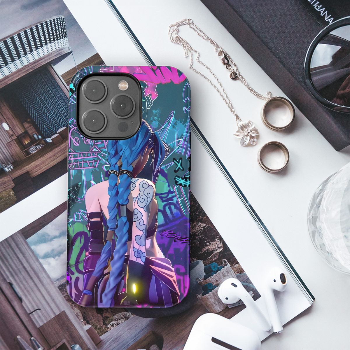 Arcane Neon Graffiti Art Phone Case iPhone Samsung Cover Pixel 4052 - Image 3