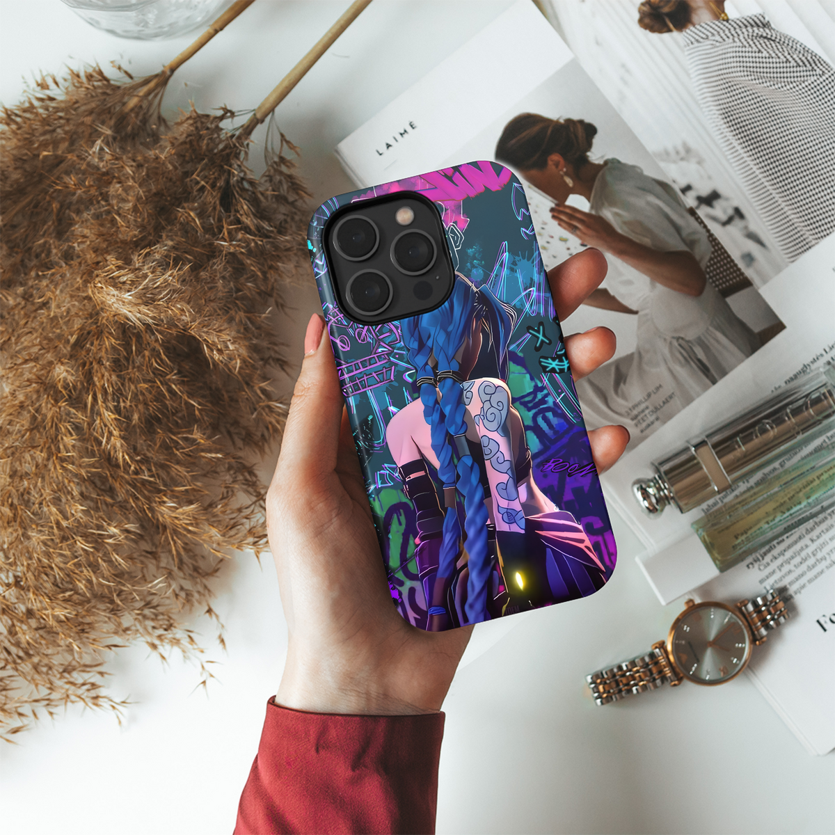 Arcane Neon Graffiti Art Phone Case iPhone Samsung Cover Pixel 4052 - Image 4