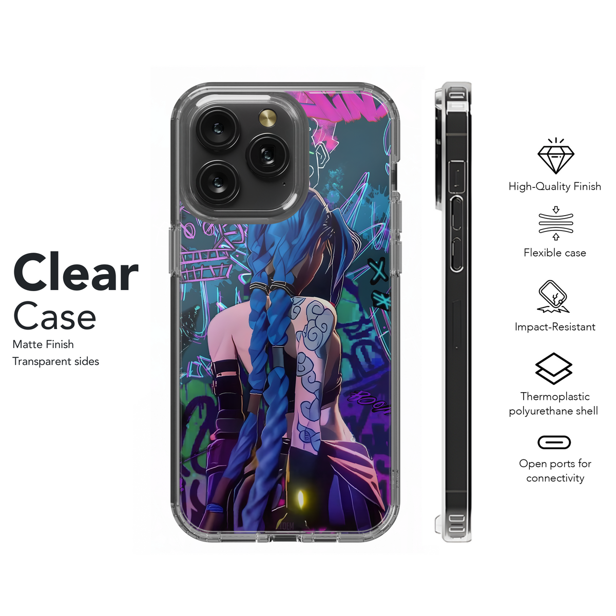 Arcane Neon Graffiti Art Phone Case iPhone Samsung Cover Pixel 4052 - Image 8