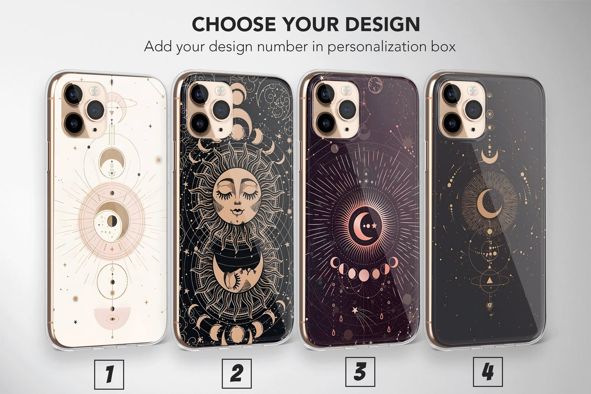 Astrology Phone Case Sky Moon Celestial Stars Cover - Image 1