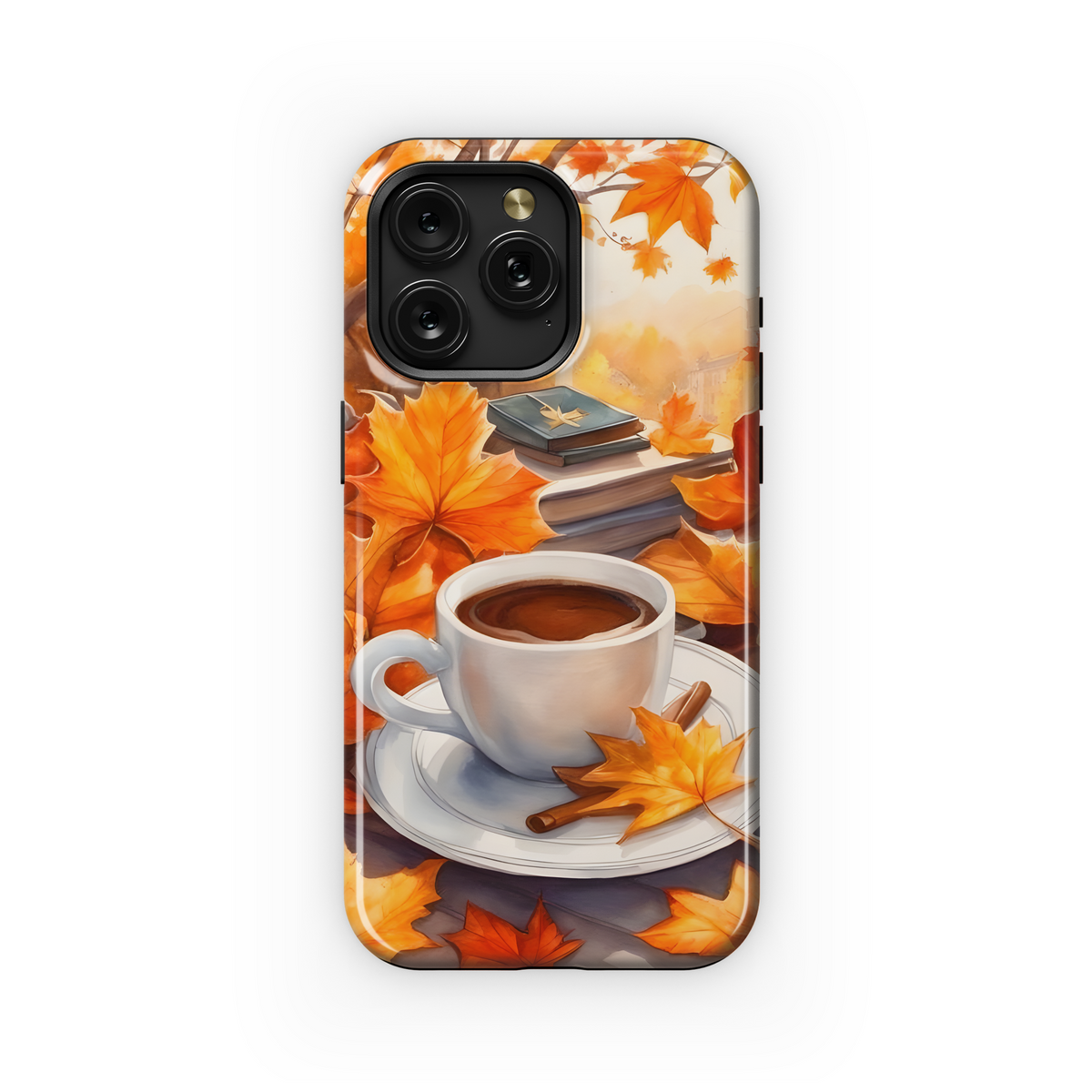 Autumn Decoration With Coffee  Phone Case iPhone Samsung Cover Pixel 1758 - Image 1