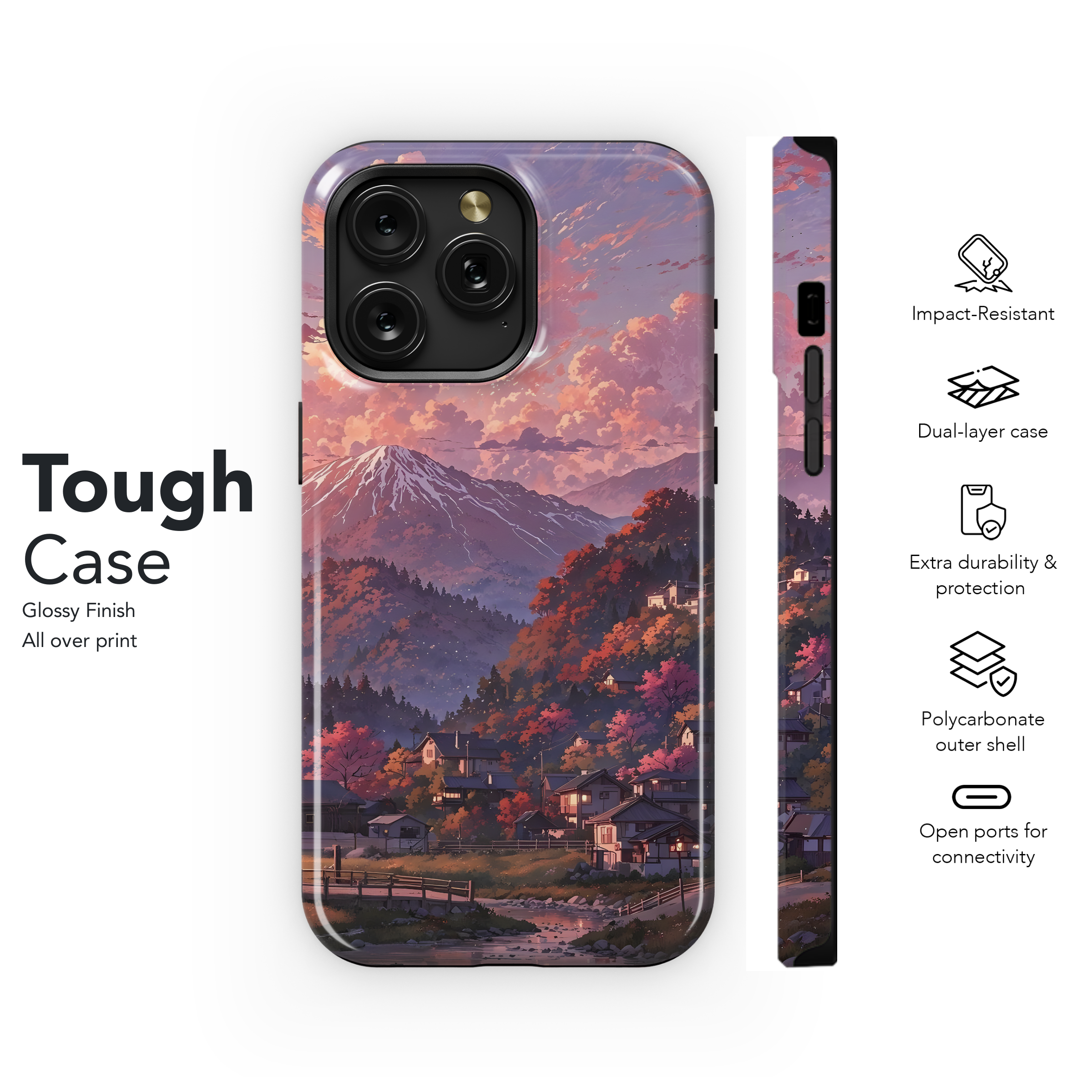 Autumn Mountain Village
 Phone Case iPhone Samsung Cover Pixel 4514 - Image 6