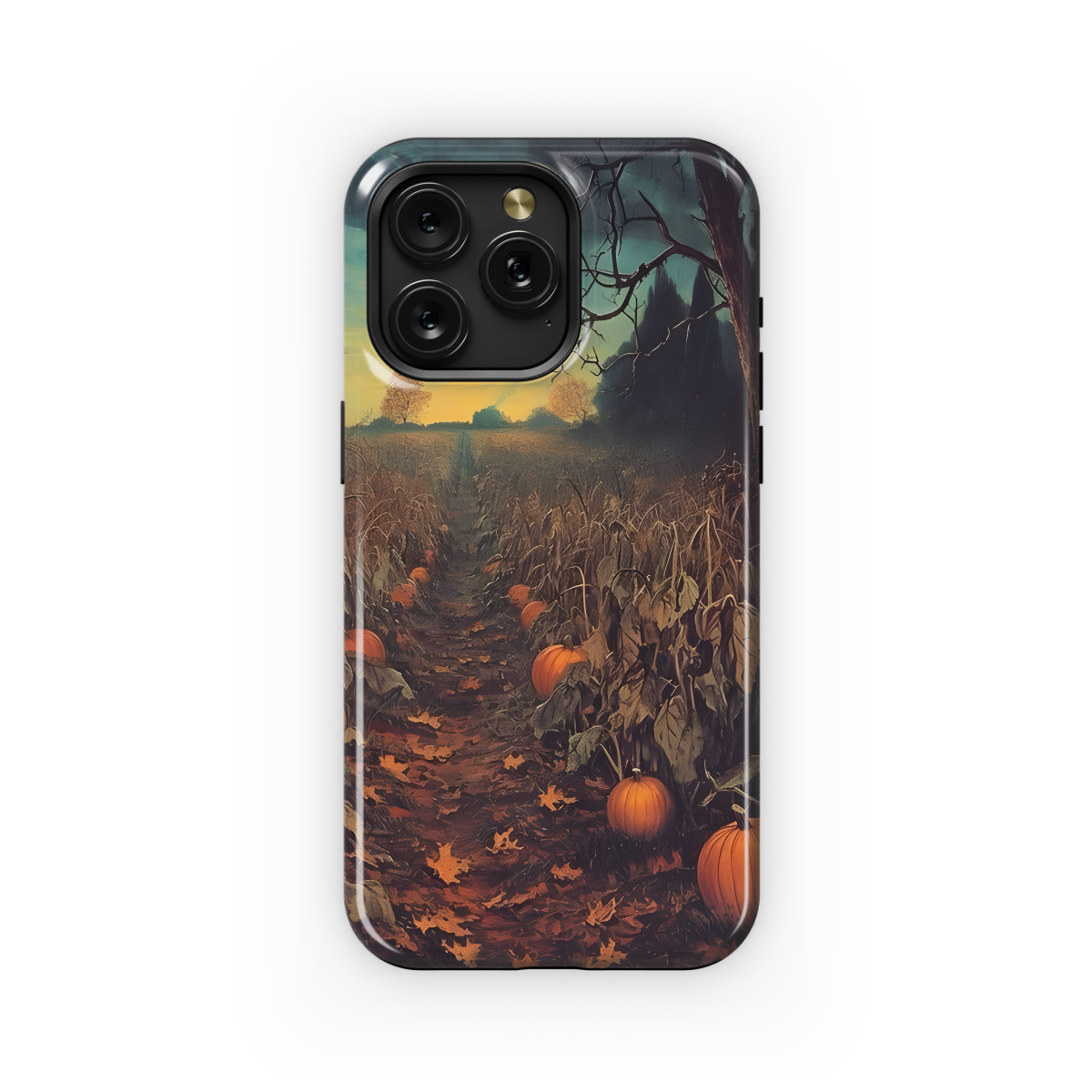 Autumn Pumpkin Field Gothic Witchy Phone Case iPhone Samsung Cover Pixel 1711 - Image 1