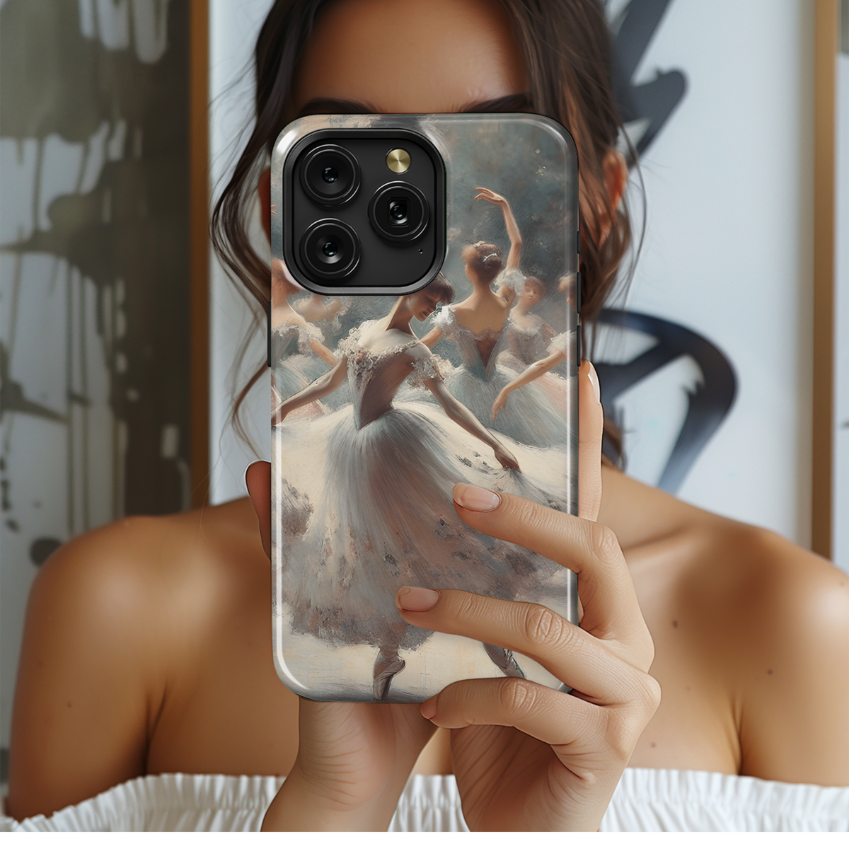 Ballerinas Impressionist Style Degas Influence Phone Case iPhone Samsung Cover Pixel 2406 - Image 2