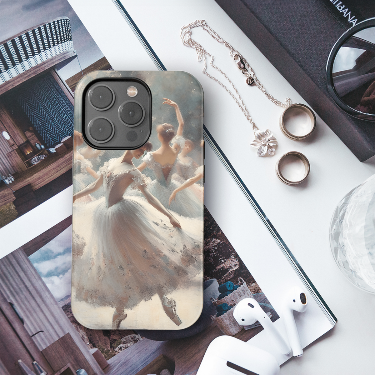 Ballerinas Impressionist Style Degas Influence Phone Case iPhone Samsung Cover Pixel 2406 - Image 3