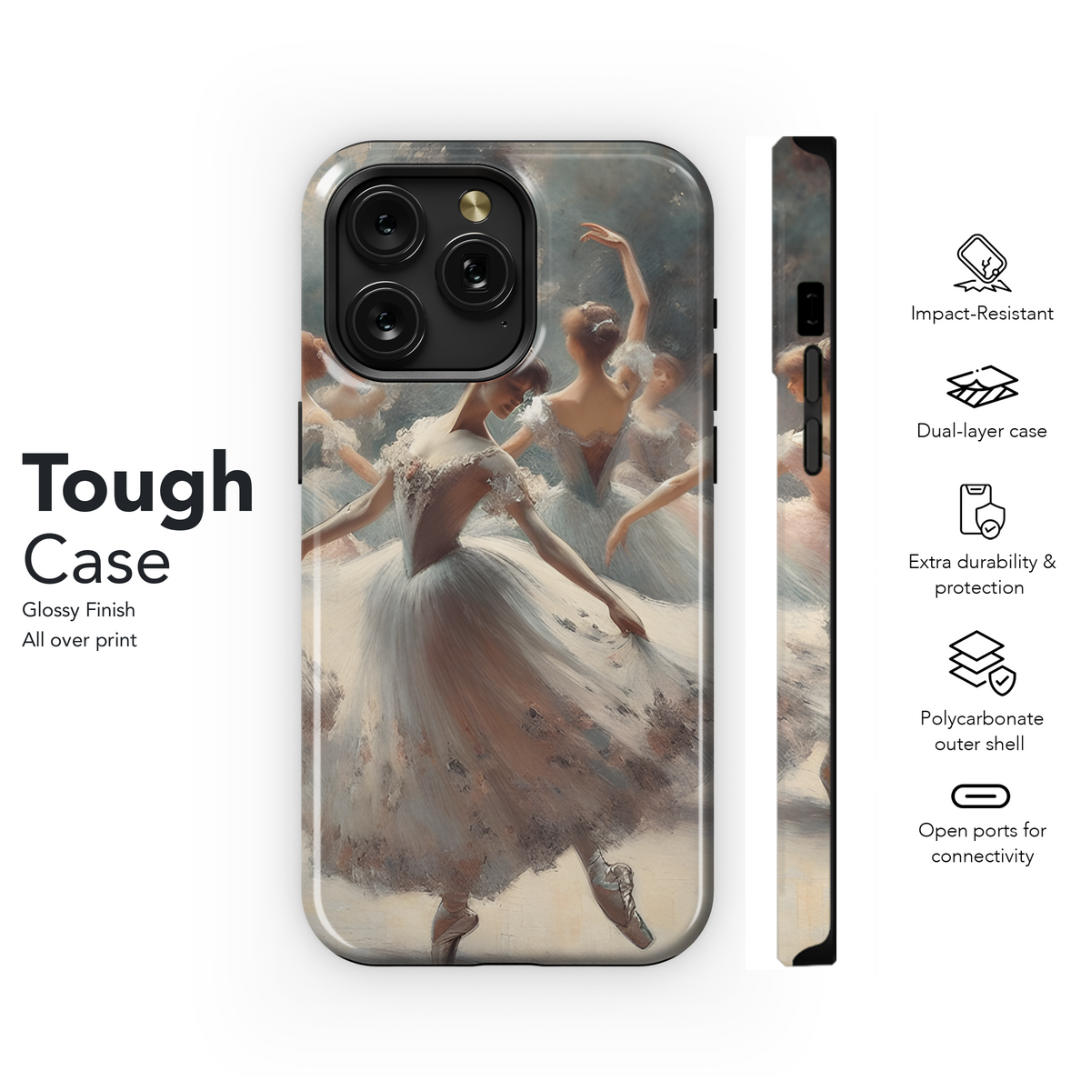 Ballerinas Impressionist Style Degas Influence Phone Case iPhone Samsung Cover Pixel 2406 - Image 6