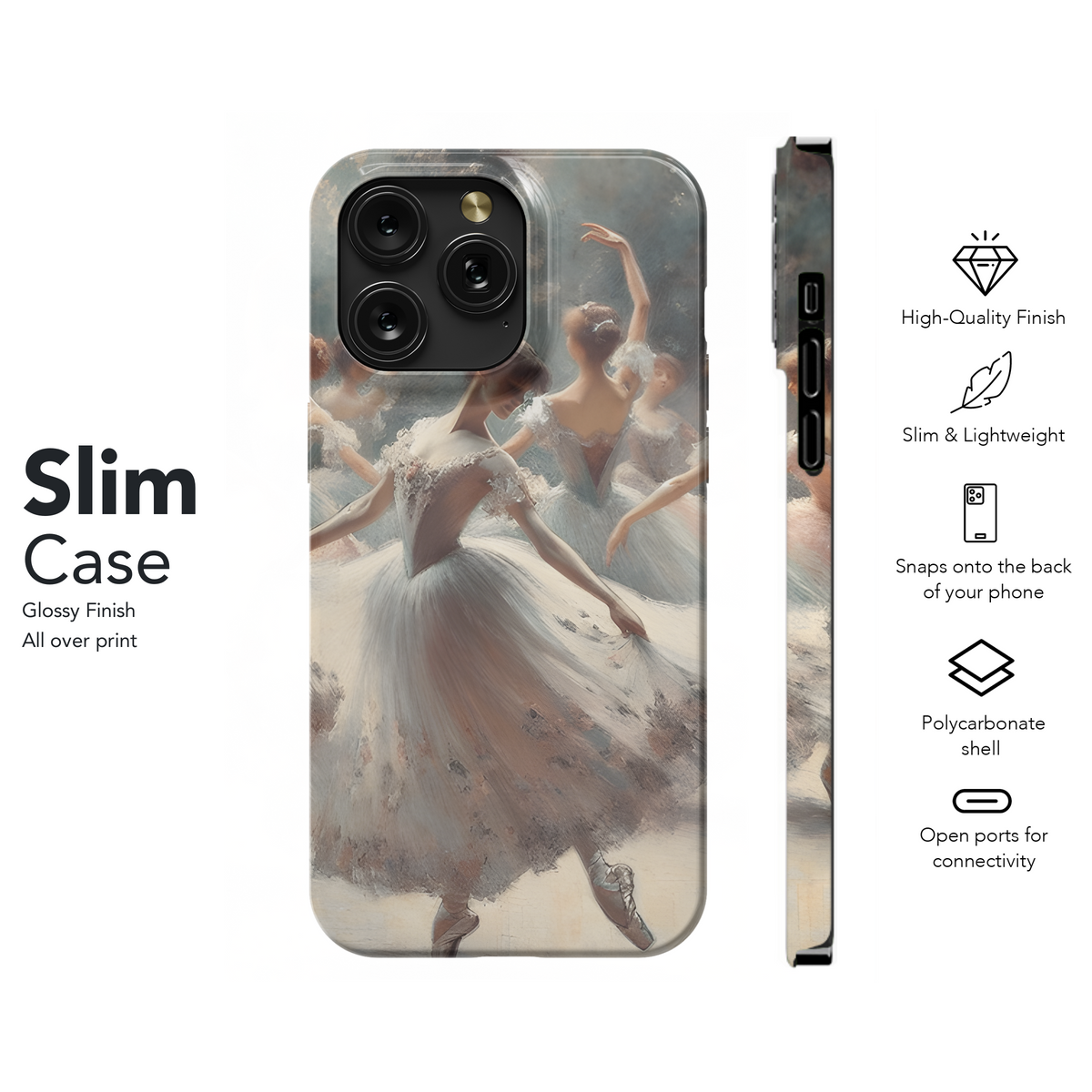 Ballerinas Impressionist Style Degas Influence Phone Case iPhone Samsung Cover Pixel 2406 - Image 7