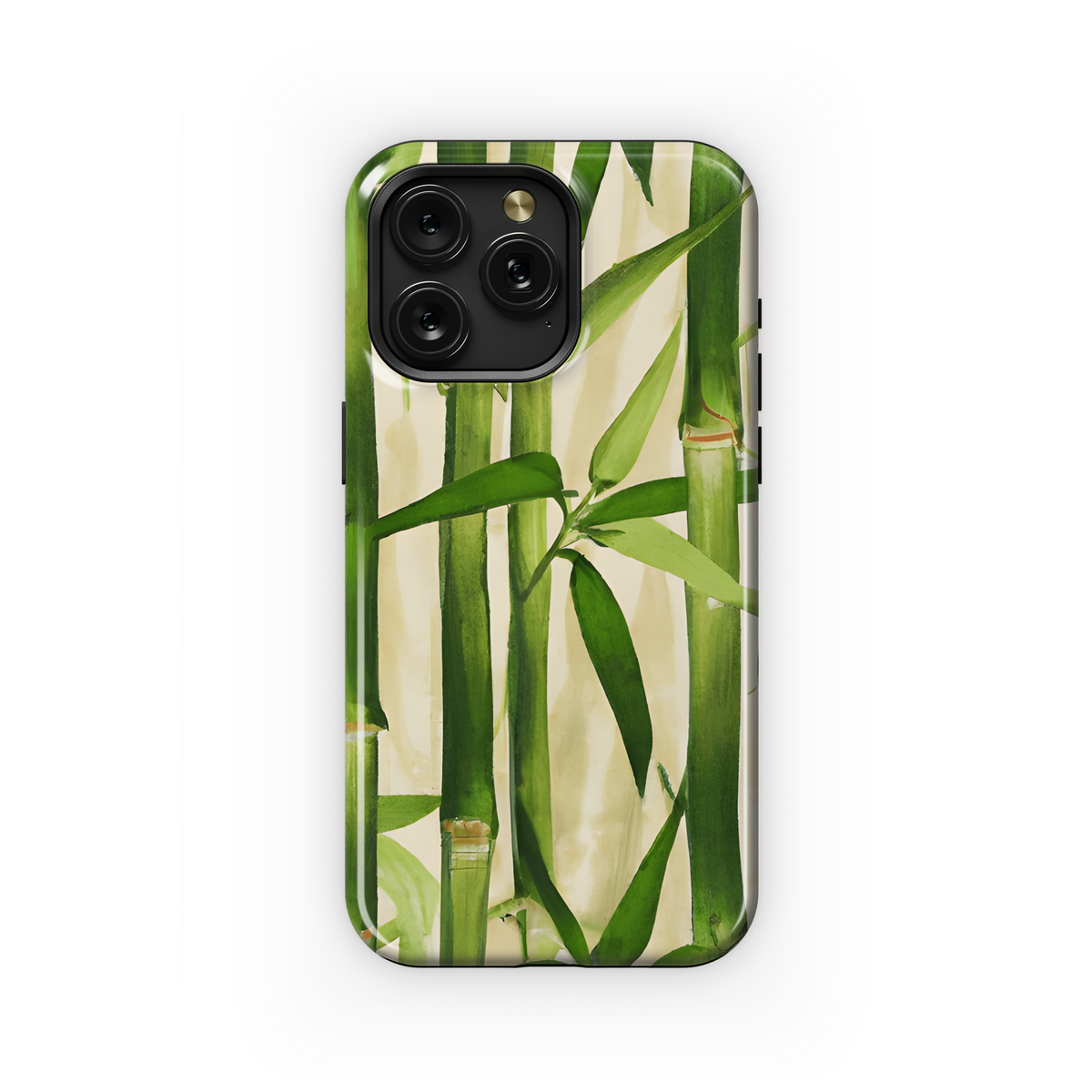 Bamboo Leaves Phone Case iPhone Samsung Cover Pixel 3647 - Image 1