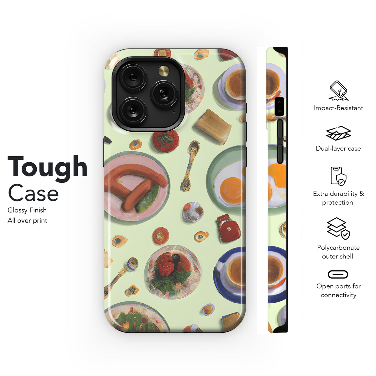 Baroque Breakfast Phone Case iPhone Samsung Cover Pixel 3496 - Image 6