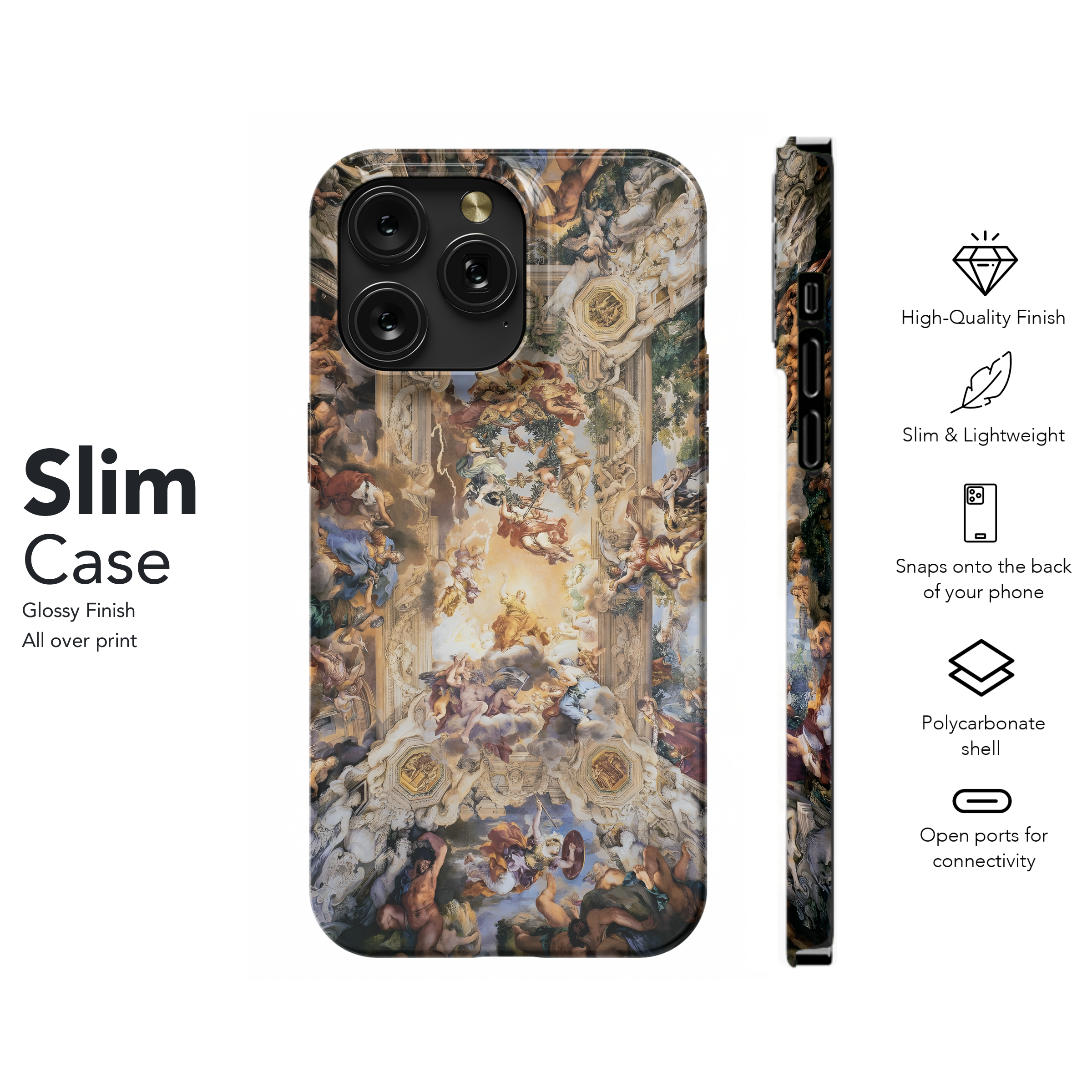 Baroque Ceiling Art
 Phone Case iPhone Samsung Cover Pixel 4450 - Image 7