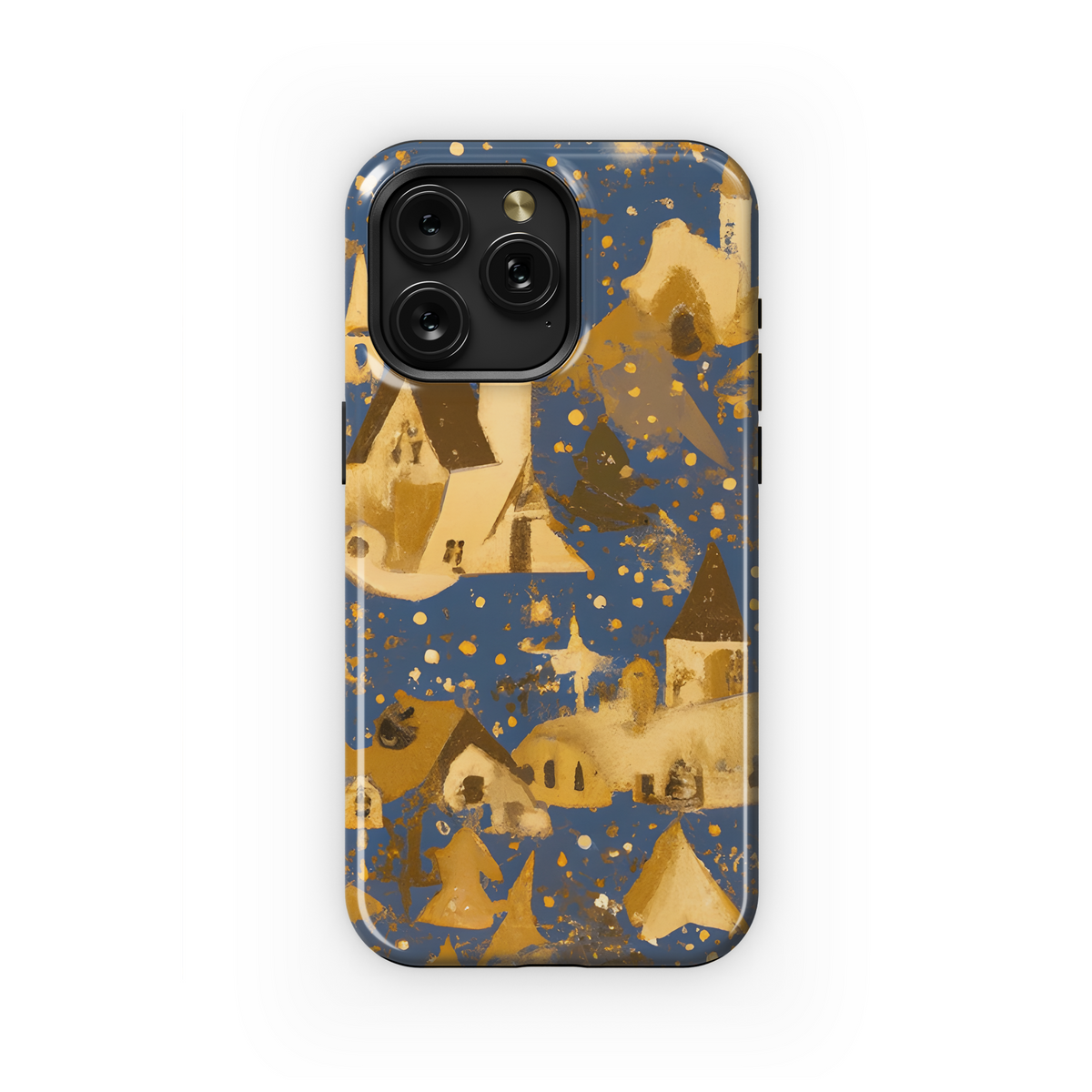 Baroque Winter Village Phone Case iPhone Samsung Cover Pixel 3606 - Image 1