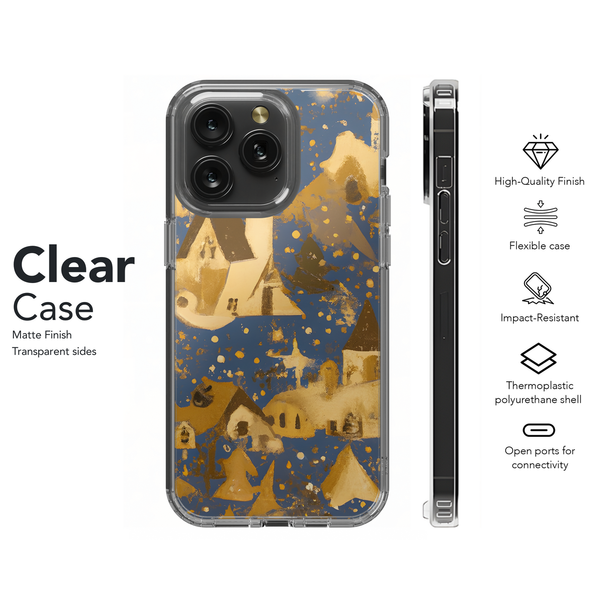 Baroque Winter Village Phone Case iPhone Samsung Cover Pixel 3606 - Image 8