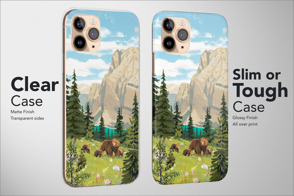 Bear Phone Case Cute Animal Aesthetic Wild Life Cover - Image 2