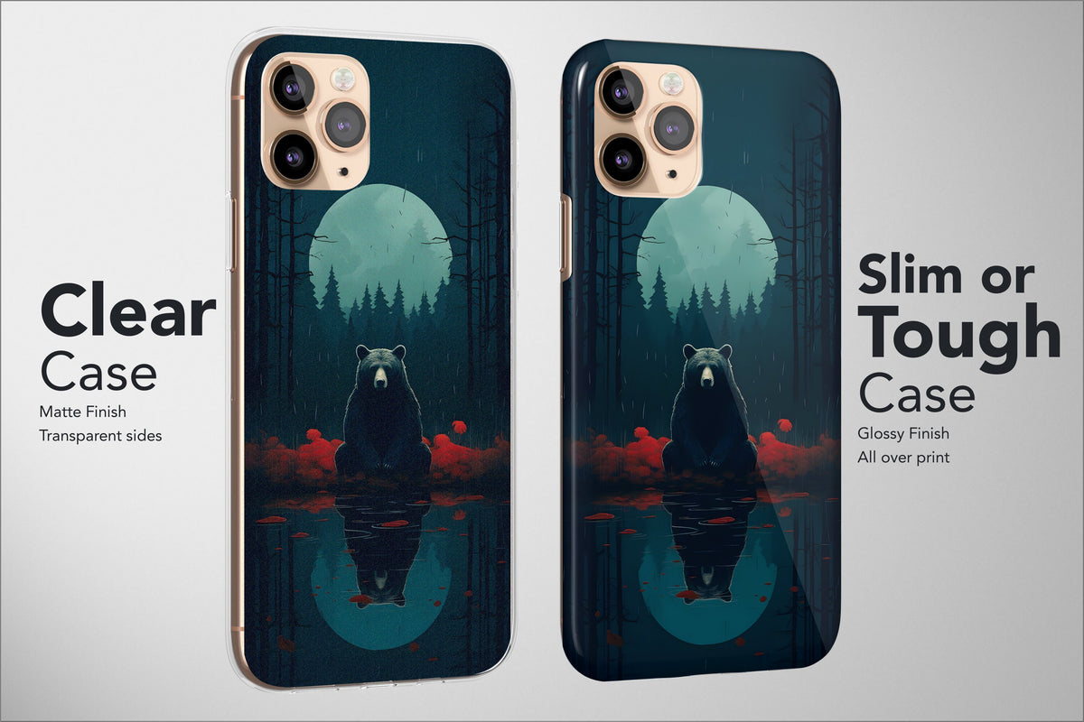 Bear Phone Case Cute Animal Aesthetic Wild Life Cover - Image 5