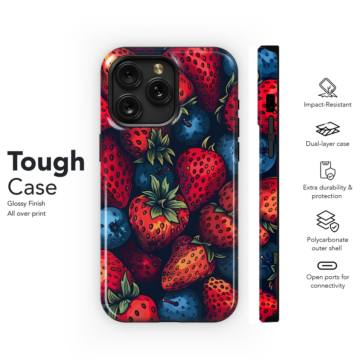 Berrylicious Summer Vibes
 Phone Case iPhone Samsung Cover Pixel 4126 - Image 6