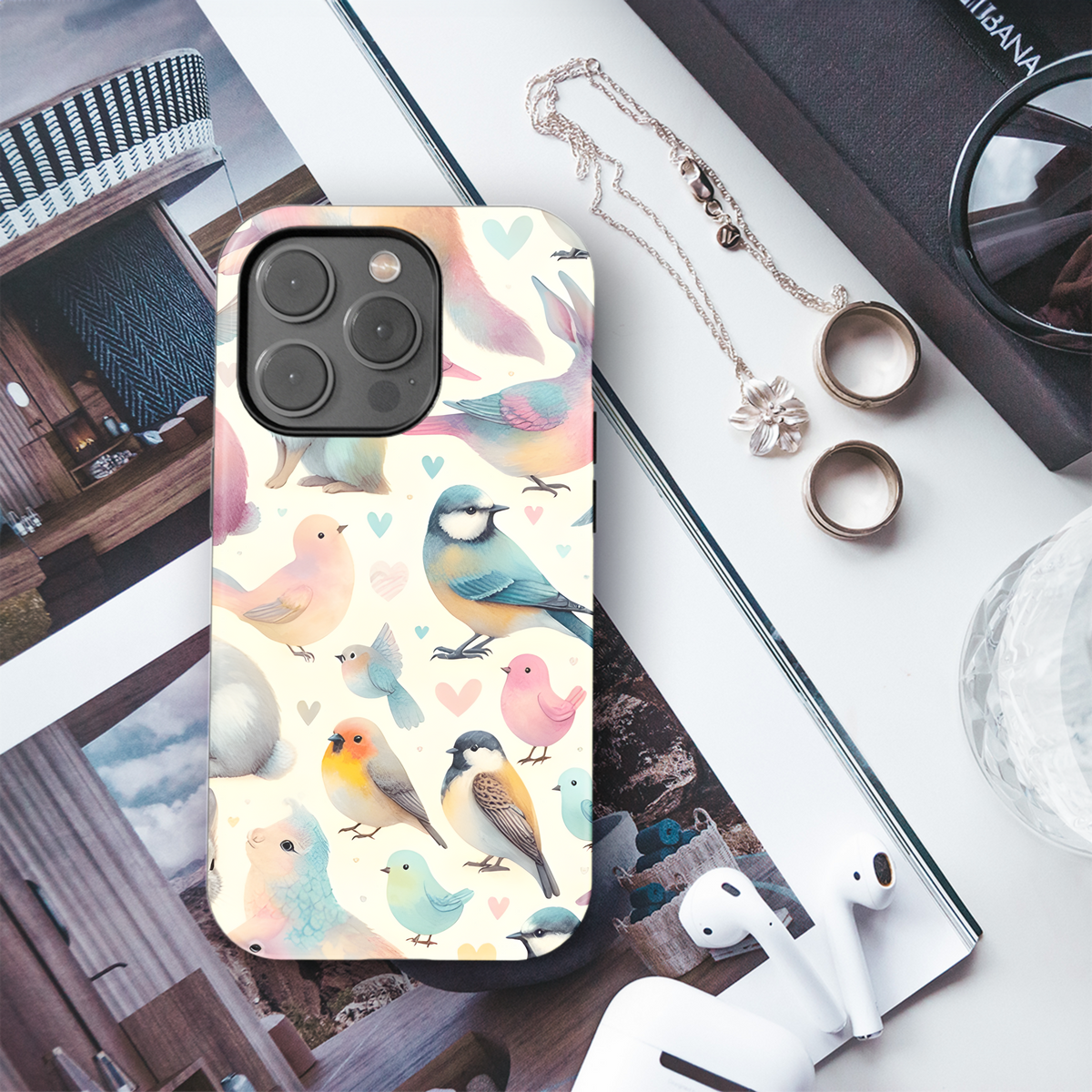 Birds Phone Case iPhone Samsung Cover Pixel 3751 - Image 3