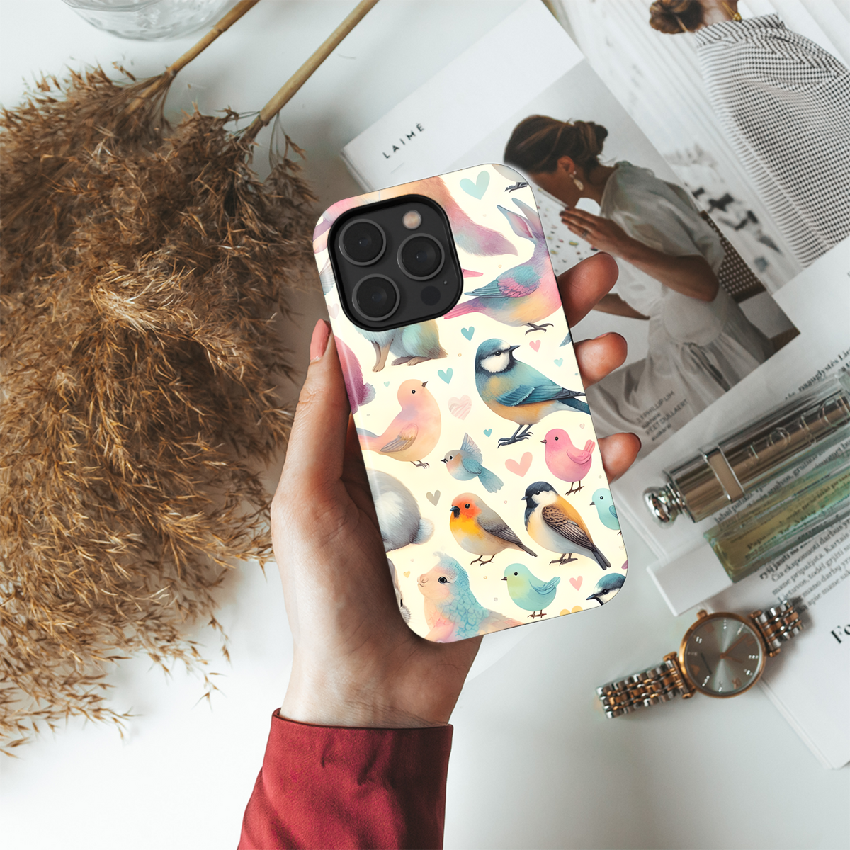 Birds Phone Case iPhone Samsung Cover Pixel 3751 - Image 4