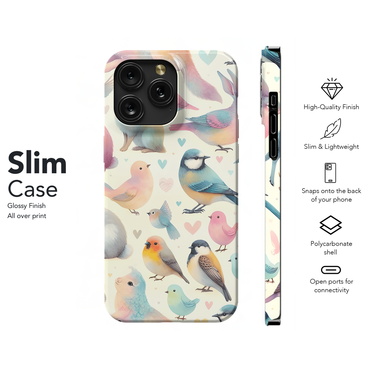 Birds Phone Case iPhone Samsung Cover Pixel 3751 - Image 7