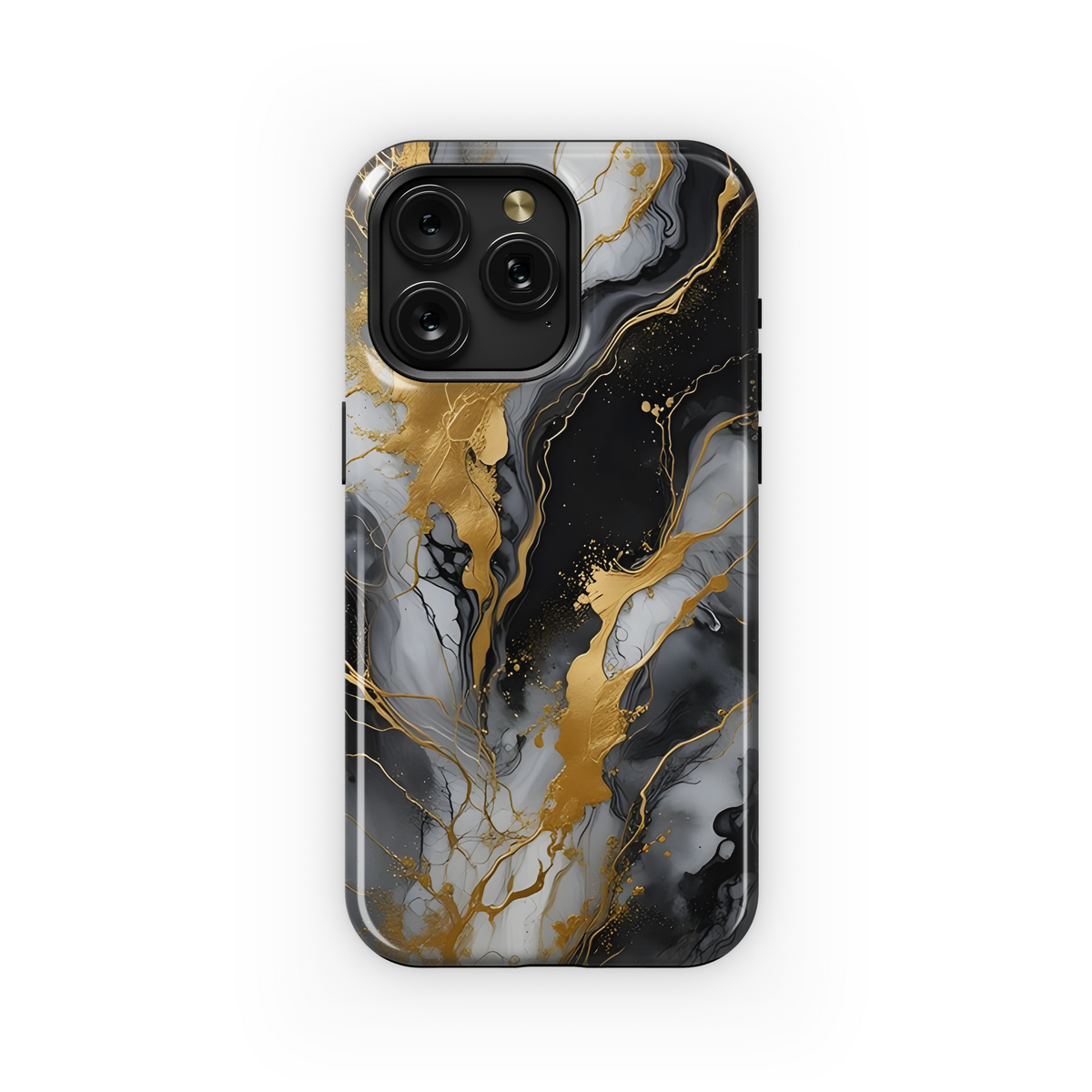 Black and White Marble Phone Case iPhone Samsung Cover Pixel 2451 - Image 1