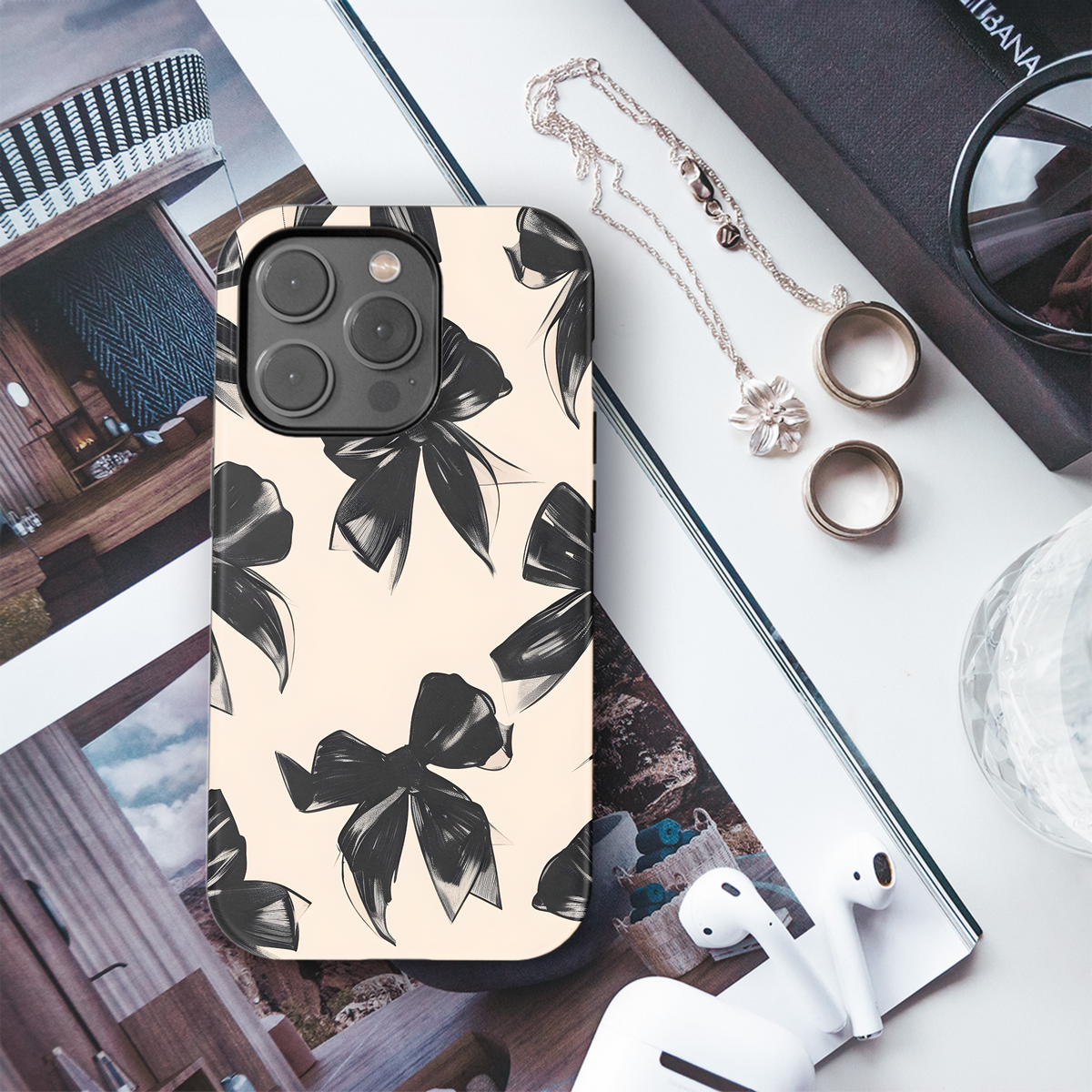 Black Bow Collection
 Phone Case iPhone Samsung Cover Pixel 4215 - Image 3