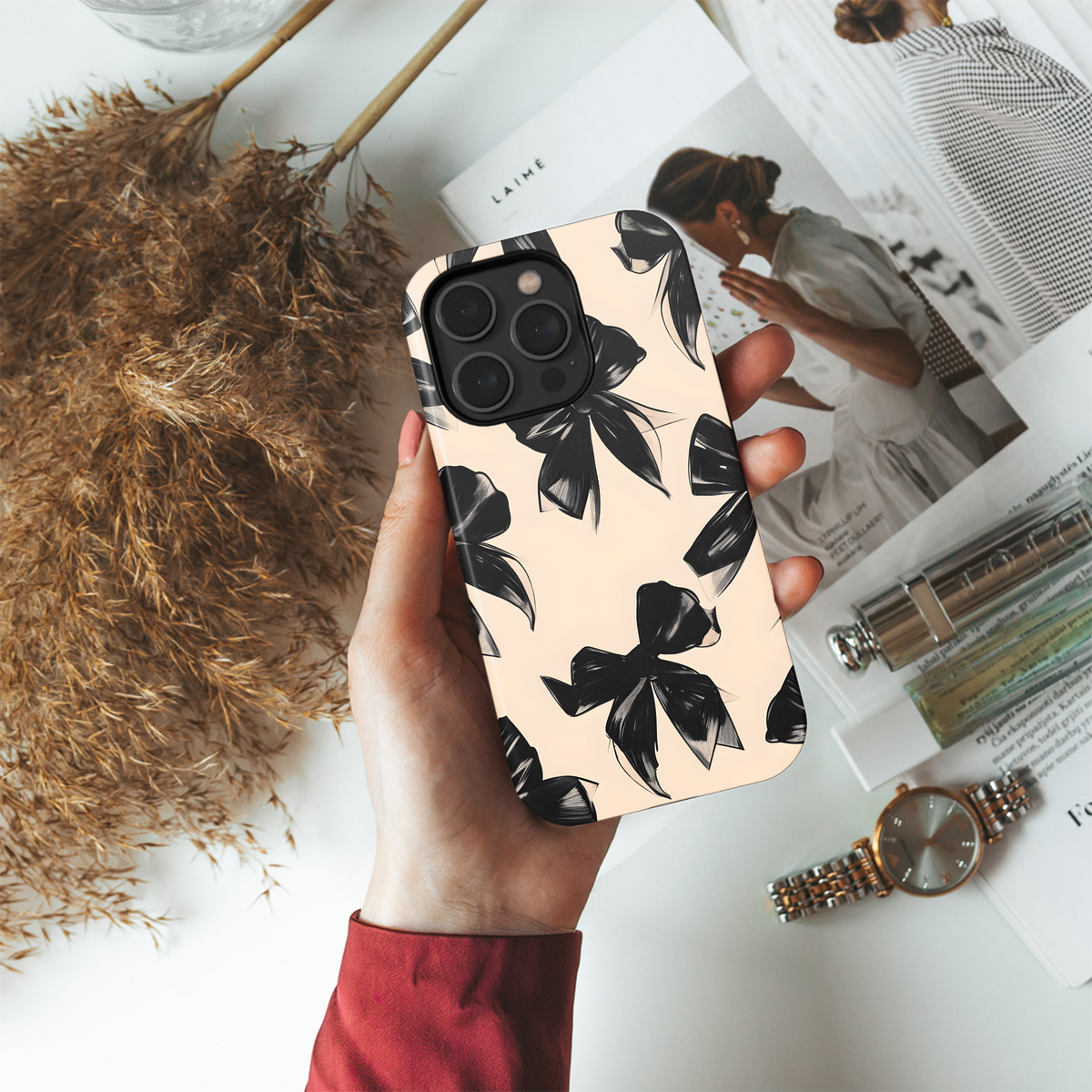 Black Bow Collection
 Phone Case iPhone Samsung Cover Pixel 4215 - Image 4