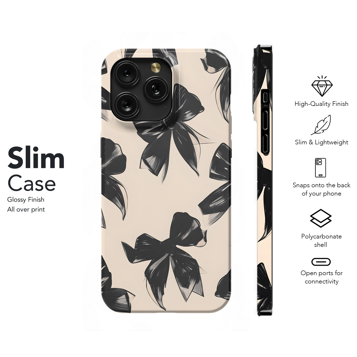 Black Bow Collection
 Phone Case iPhone Samsung Cover Pixel 4215 - Image 7