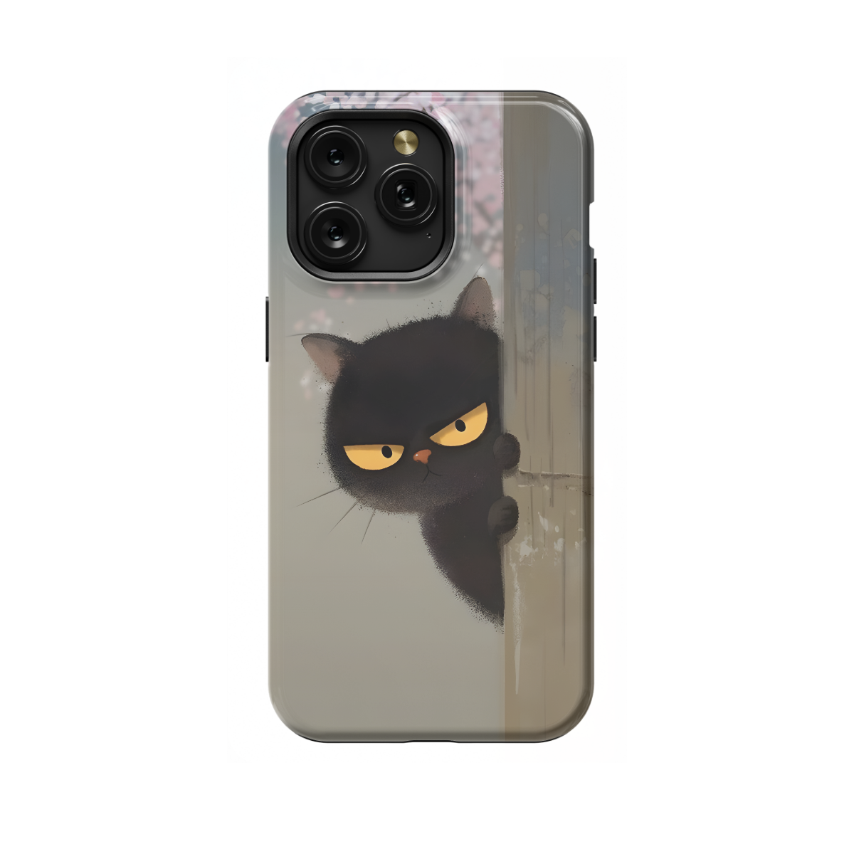 Black cat Phone Case iPhone Samsung Pixel & More 427 - Image 1