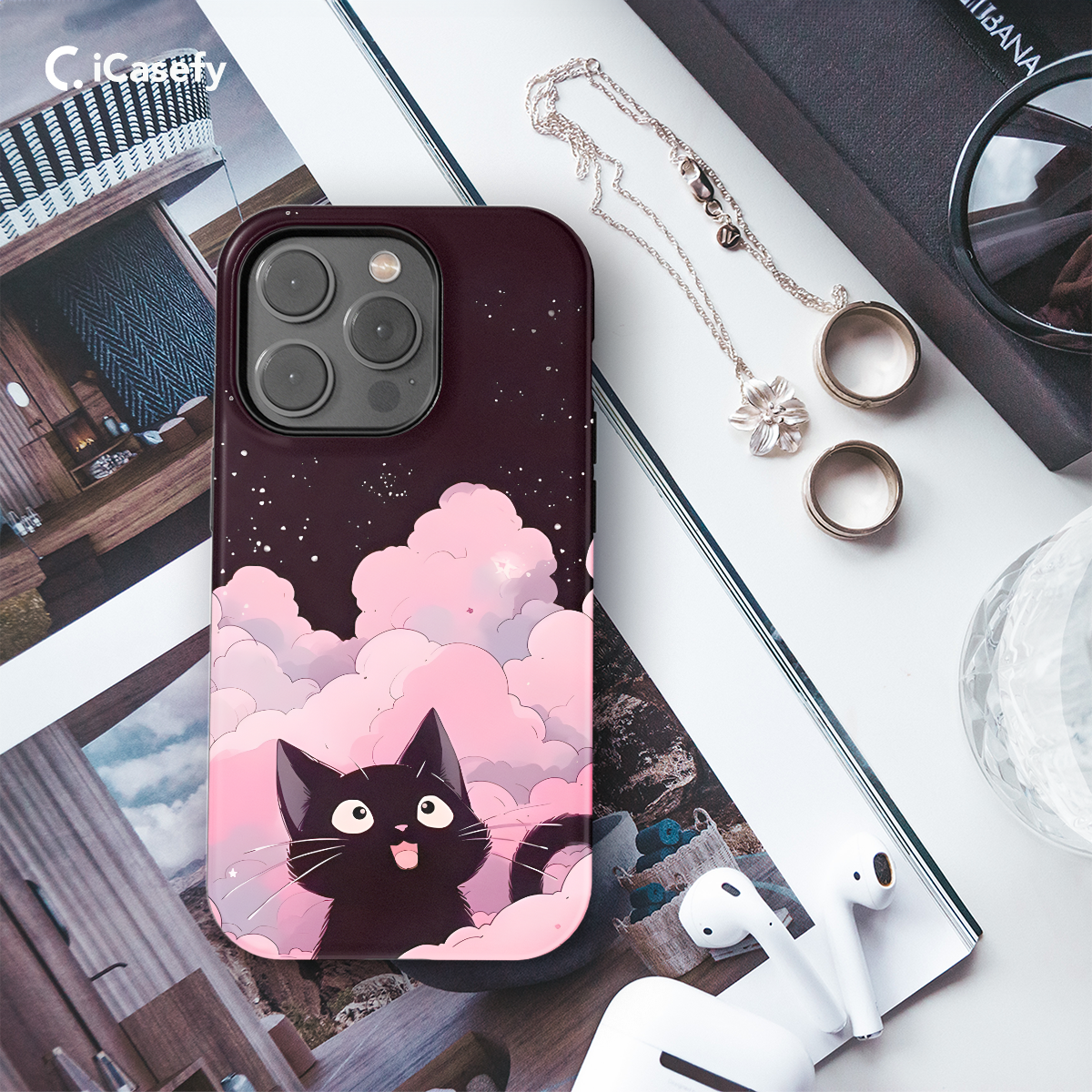 Black cats Phone Case iPhone Samsung Pixel & More 99 - Image 3